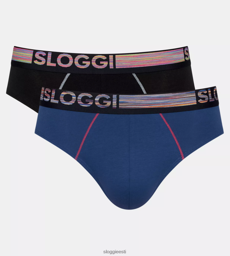 aluspesu sloggi mehed go abc natural midi püksid 2Z6P64826 sinine - tume kombinatsioon