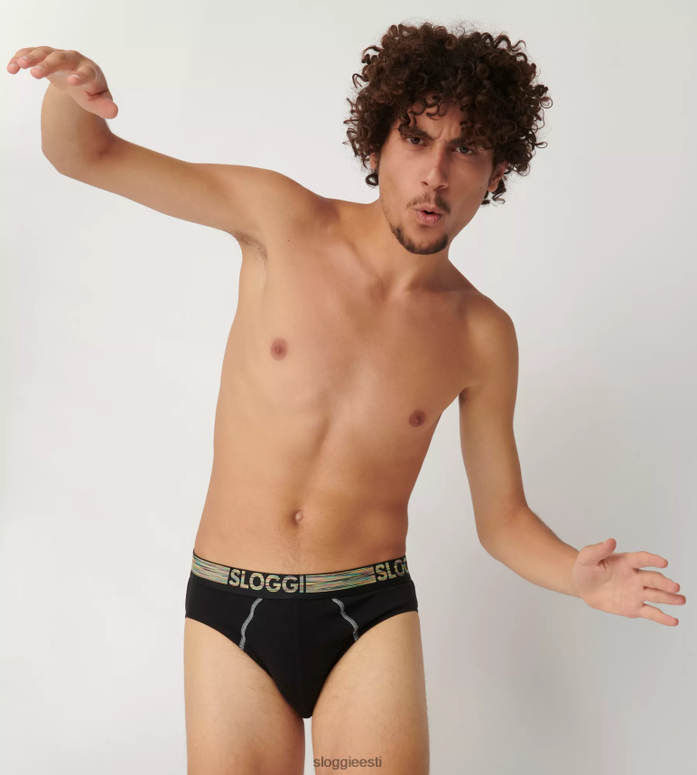 aluspesu sloggi mehed go abc natural midi püksid 2Z6P64826 sinine - tume kombinatsioon