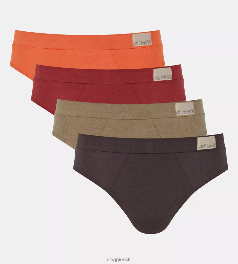 aluspesu sloggi mehed go natural midi püksikud 2Z6P64875 pruun - tume kombinatsioon