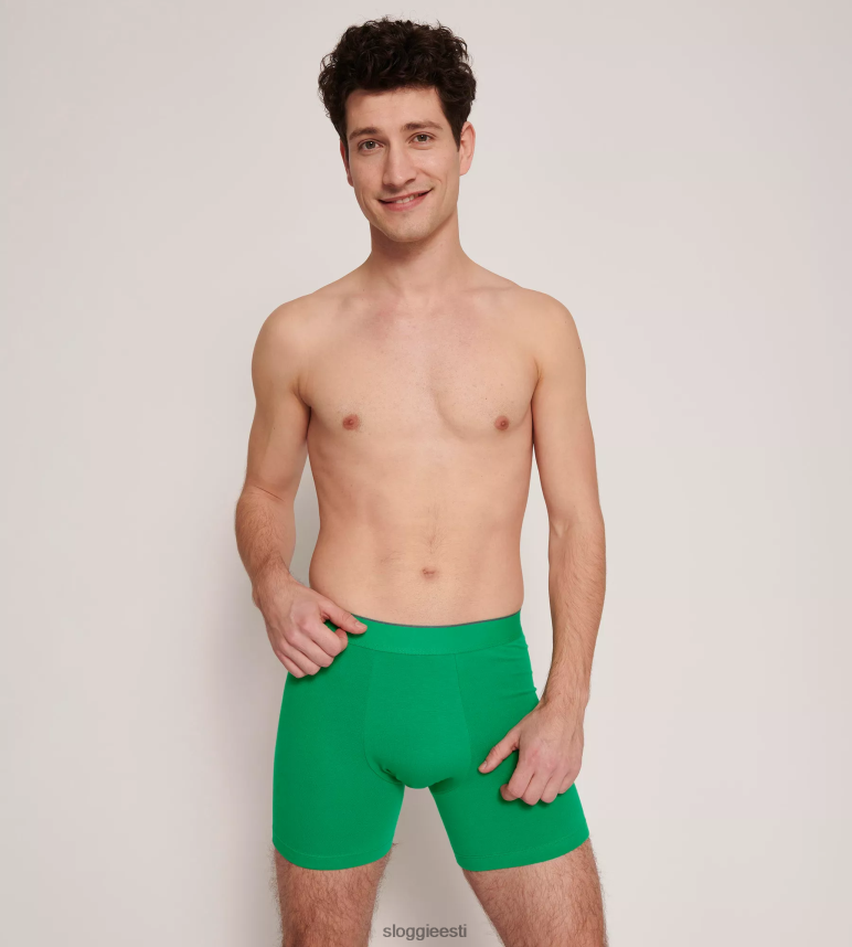 aluspesu sloggi mehed alati õhulised lühikesed püksid 2Z6P64740 roheline - hele kombinatsioon