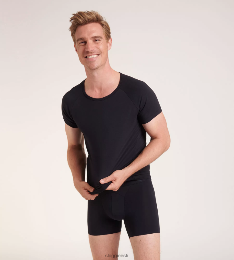 aluspesu sloggi mehed kunagi pehmed lühikesed püksid 2Z6P64806 must