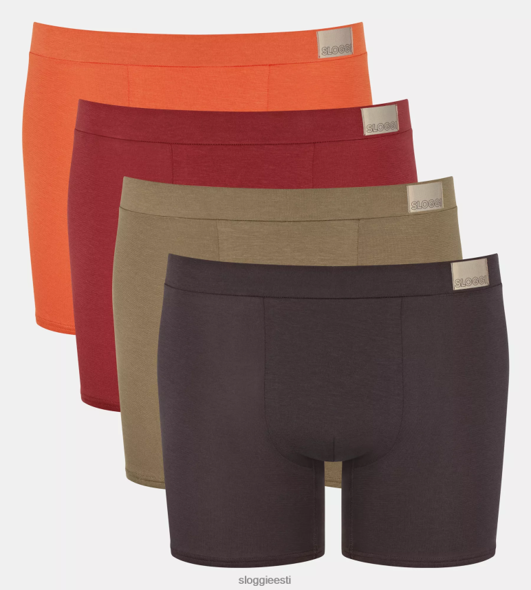 aluspesu sloggi mehed mine loomulikud lühikesed püksid 2Z6P64899 pruun - tume kombinatsioon