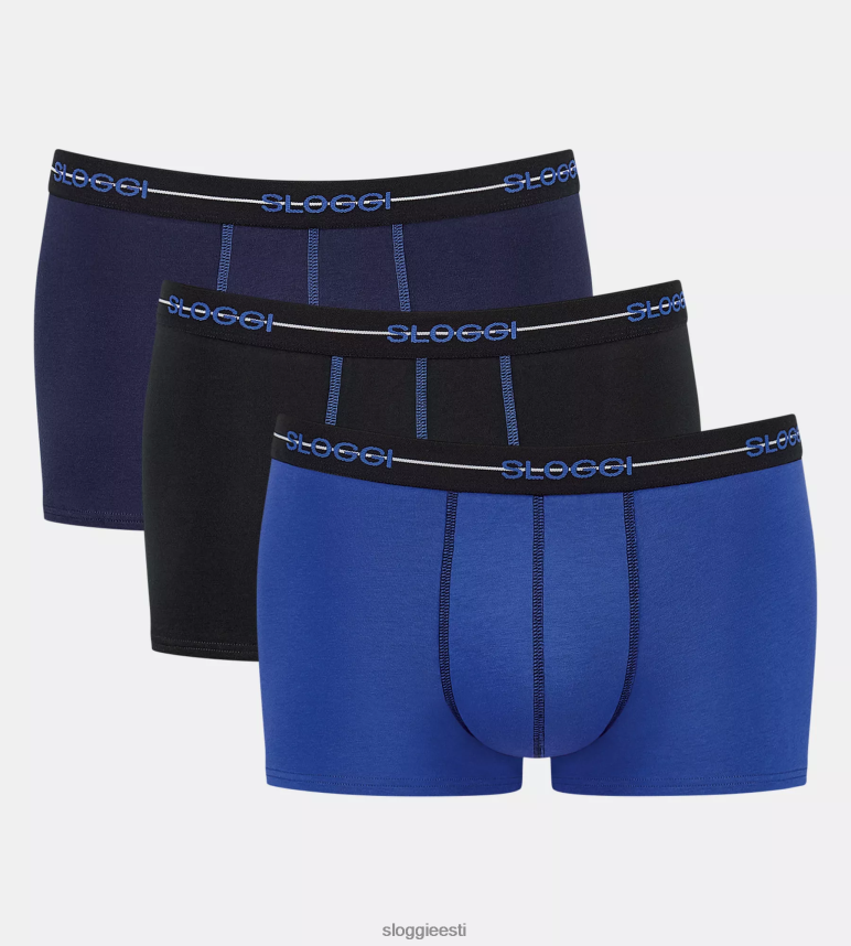 aluspesu sloggi mehed alusta hipsterpükse 2Z6P64817 must-sinine kombinatsioon