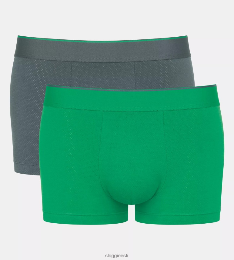 aluspesu sloggi mehed igavesti õhulised hipsterpüksid 2Z6P64734 roheline - hele kombinatsioon