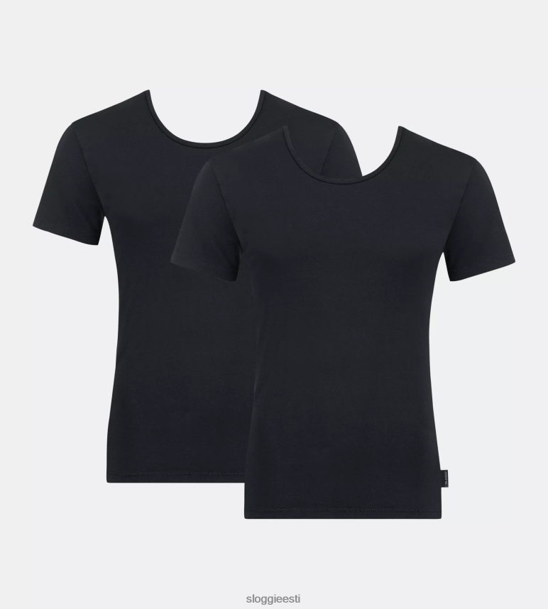 puhkeriided | sloggi mehed 24/7 t-särk 2Z6P64808 must