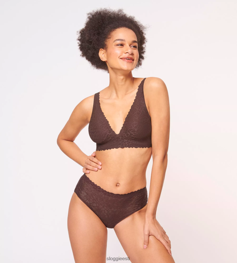 püksid | sloggi naised nullitundega pitsilised hipsterpüksid 2Z6P64699 eebenipuu pruun