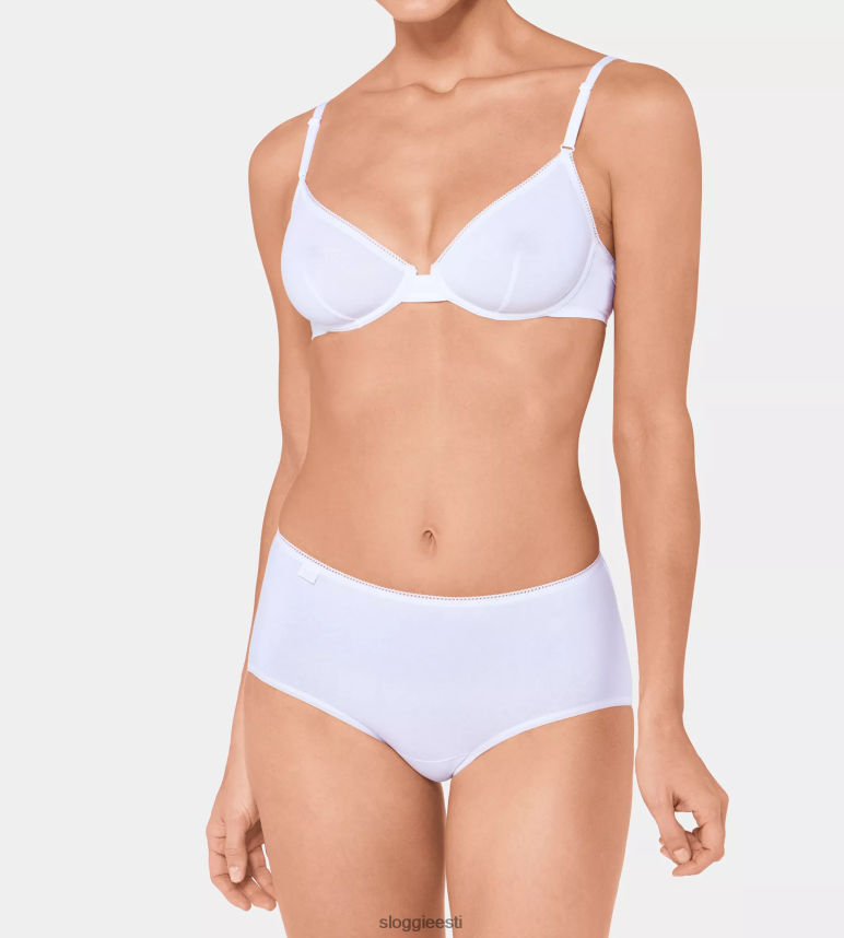 püksid | sloggi naised 24/7 puuvillased midipüksid 2Z6P64609 valge