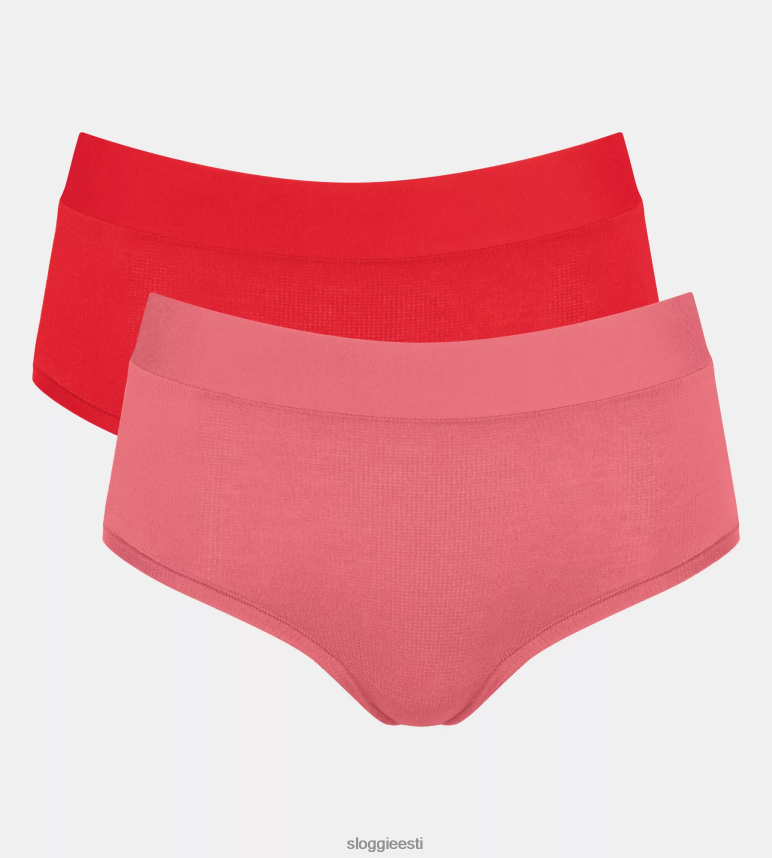 püksid | sloggi naised go allround maxi püksid 2Z6P64593 punane - hele kombinatsioon