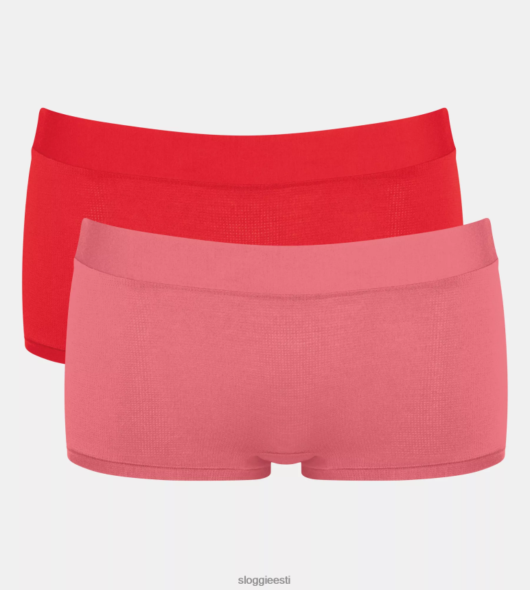 püksid | sloggi naised käia kõikjal lühikestes pükstes 2Z6P64562 punane - hele kombinatsioon