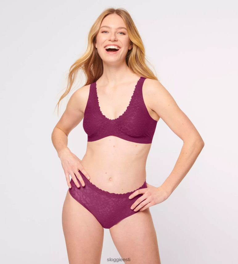 püksid | sloggi naised null-tunnetusega pitsist kõrge vöökohaga püksid 2Z6P64325 veini