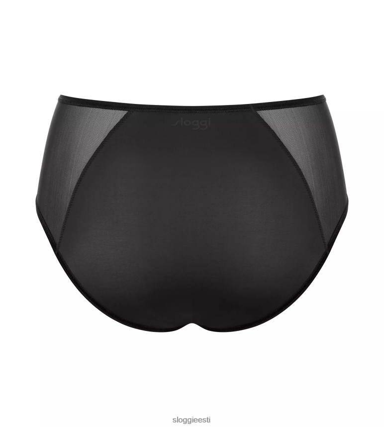 püksid | sloggi naised pehmed kohandatud kõrge vöökohaga püksid 2Z6P64122 must