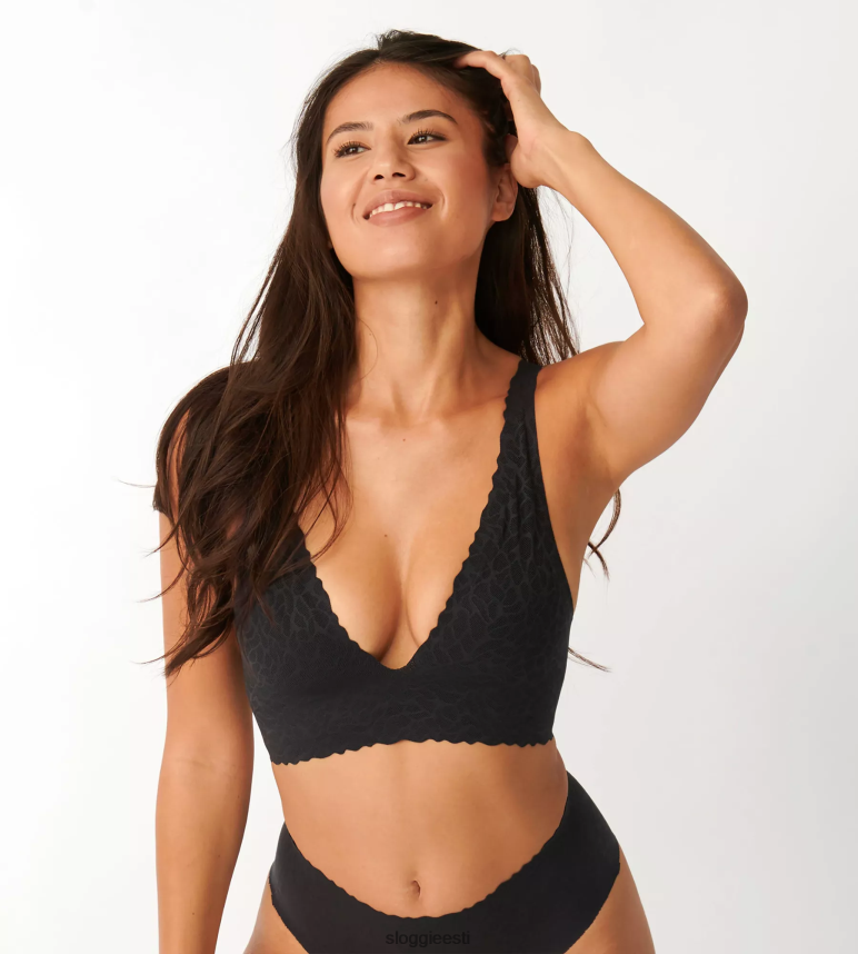 rinnahoidjad | sloggi naised null-tunne pitsist top 2Z6P64248 must