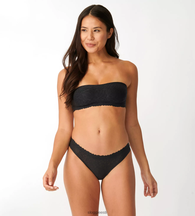 rinnahoidjad | sloggi naised null-tunnetusega pitsist bandeau rinnahoidja 2Z6P64655 must
