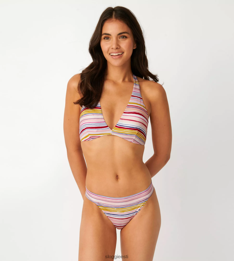 ujumisriided sloggi naised shore candy basslet brasiilia bikiinipüksid 2Z6P64535 kollane - hele kombinatsioon